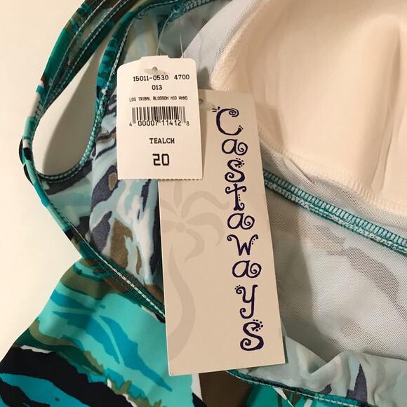 NWT Castaway Tropical One piece Swimsuit - Picture 6 of 9